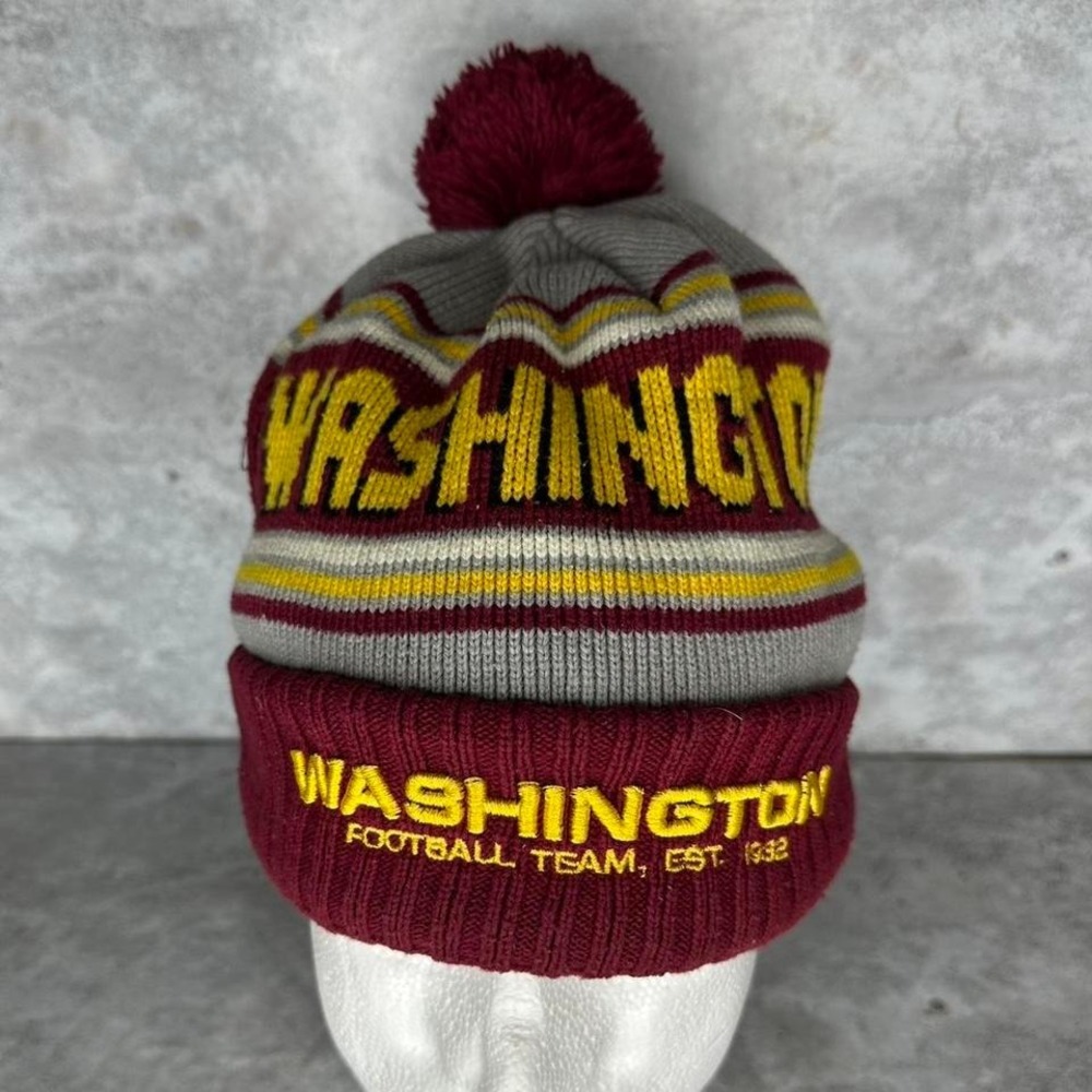Washington Football Team burgundy New Era knit beanie #NFL #winterwear